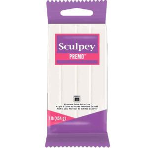 Sculpey Premo Oven-Bake Clay (1LB bar) - White